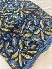 Indian Cotton Block Print Fabric by the Yard -Sewing and Quilting Fabric - Rohiyaan